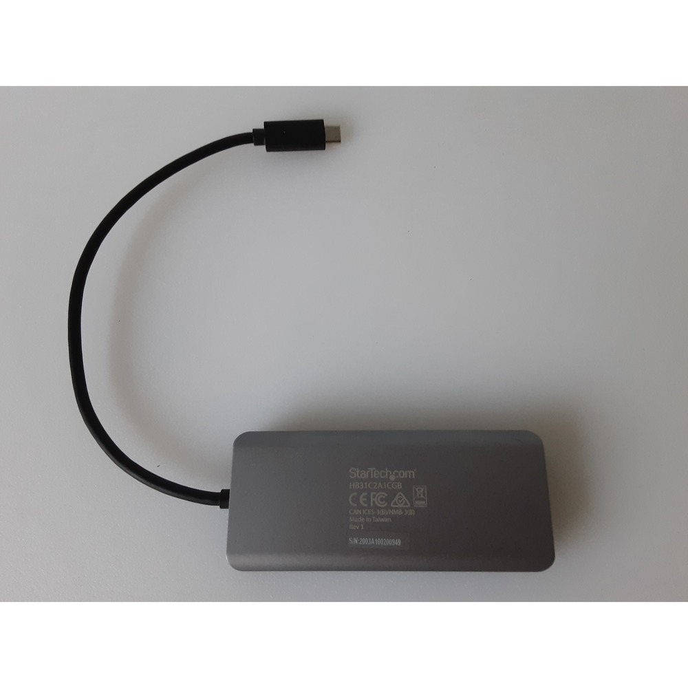 StarTech HB31C2A1CGB Usb-c 3-port Hub Ethernet 10gbps Superspeed - Picture 3 of 7